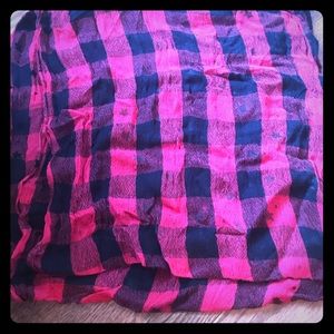 Red and Black Infinity Scarf